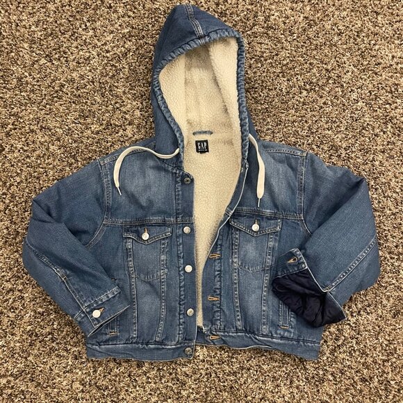Denim Gap Crop Jacket - Picture 1 of 2